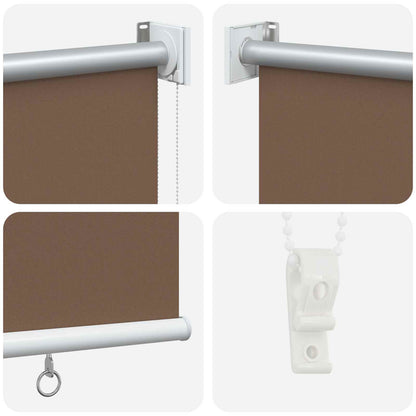 vidaXL Roller Blind UV Protection Taupe 200 x 140 cm Polyester