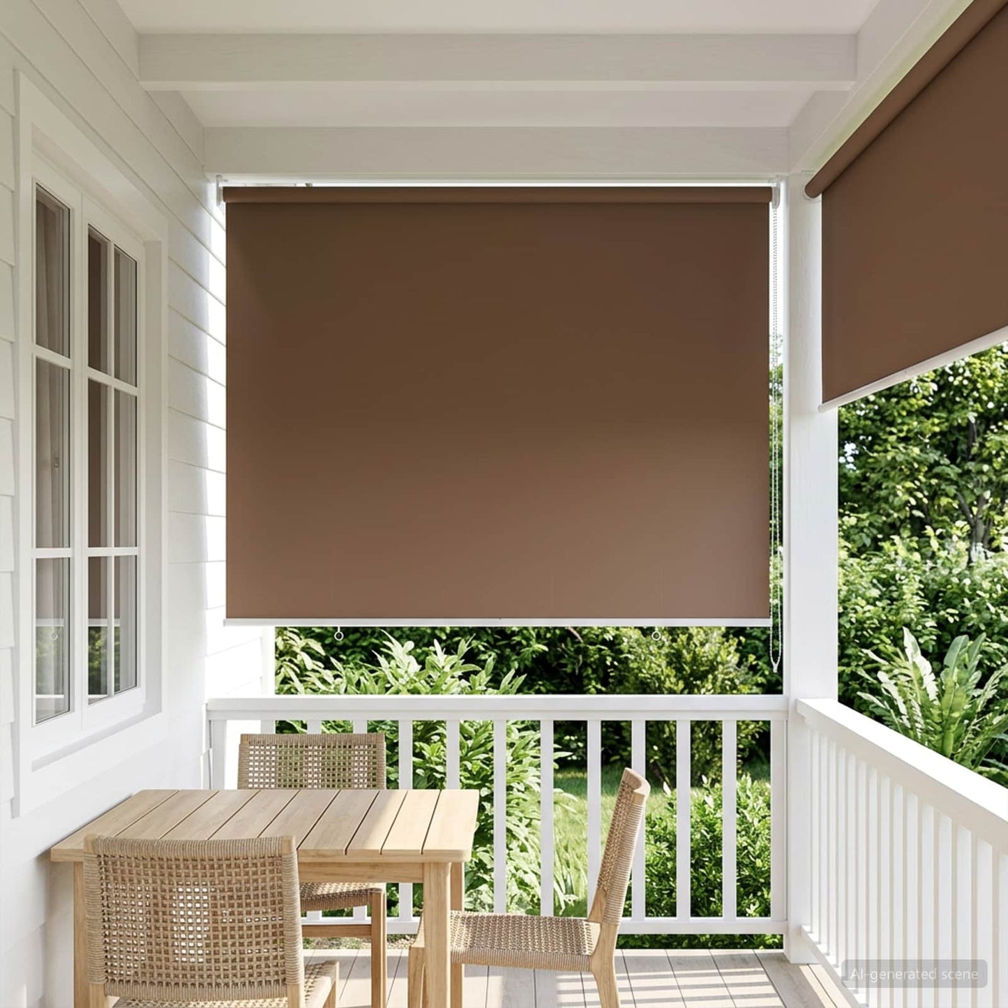 vidaXL Roller Blind UV Protection Taupe 120 x 230 cm Polyester