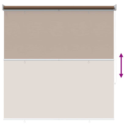 vidaXL Roller Blind UV Protection Taupe 120 x 230 cm Polyester