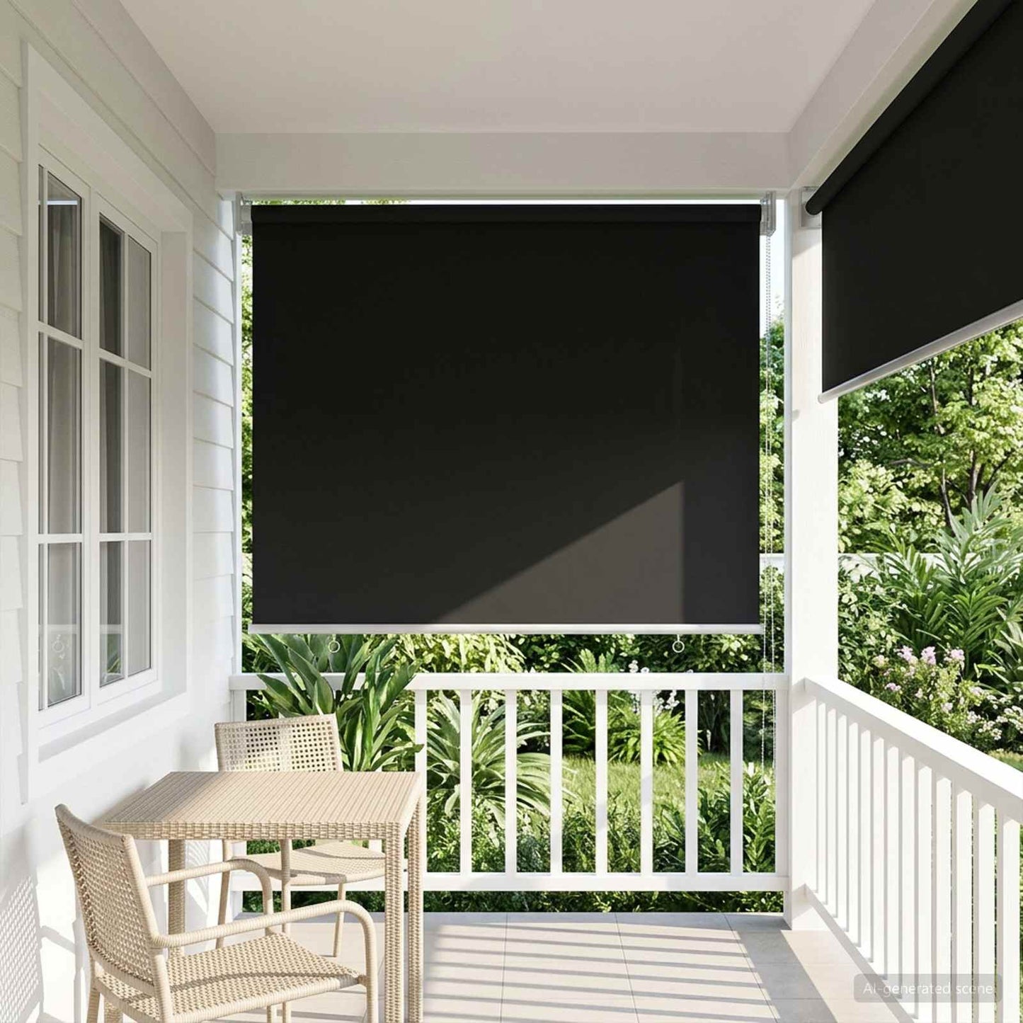 vidaXL Roller Blind UV Protection Anthracite 80 x 140 cm Polyester