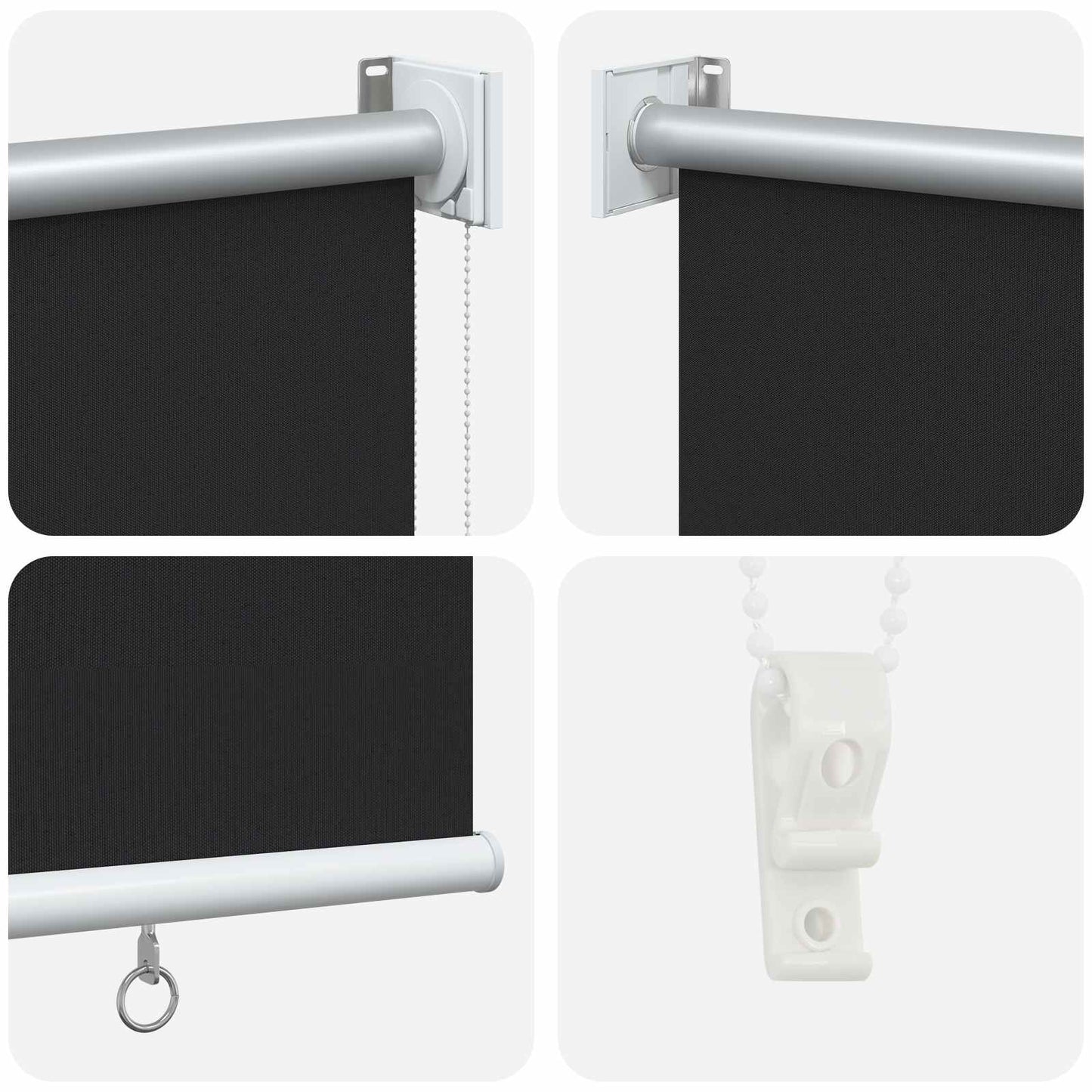 vidaXL Roller Blind UV Protection Anthracite 100 x 140 cm Polyester