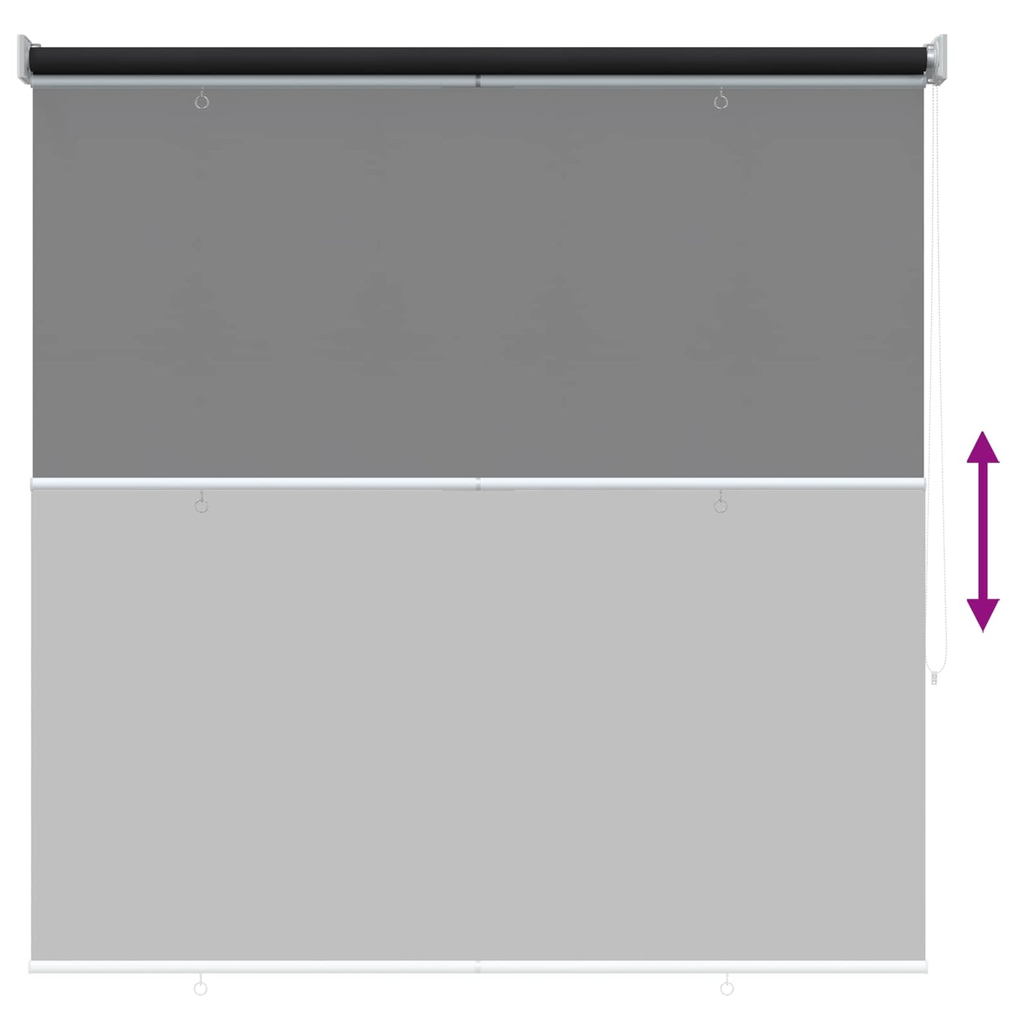 vidaXL Outdoor Roller Blind UV Protection Anthracite Polyester