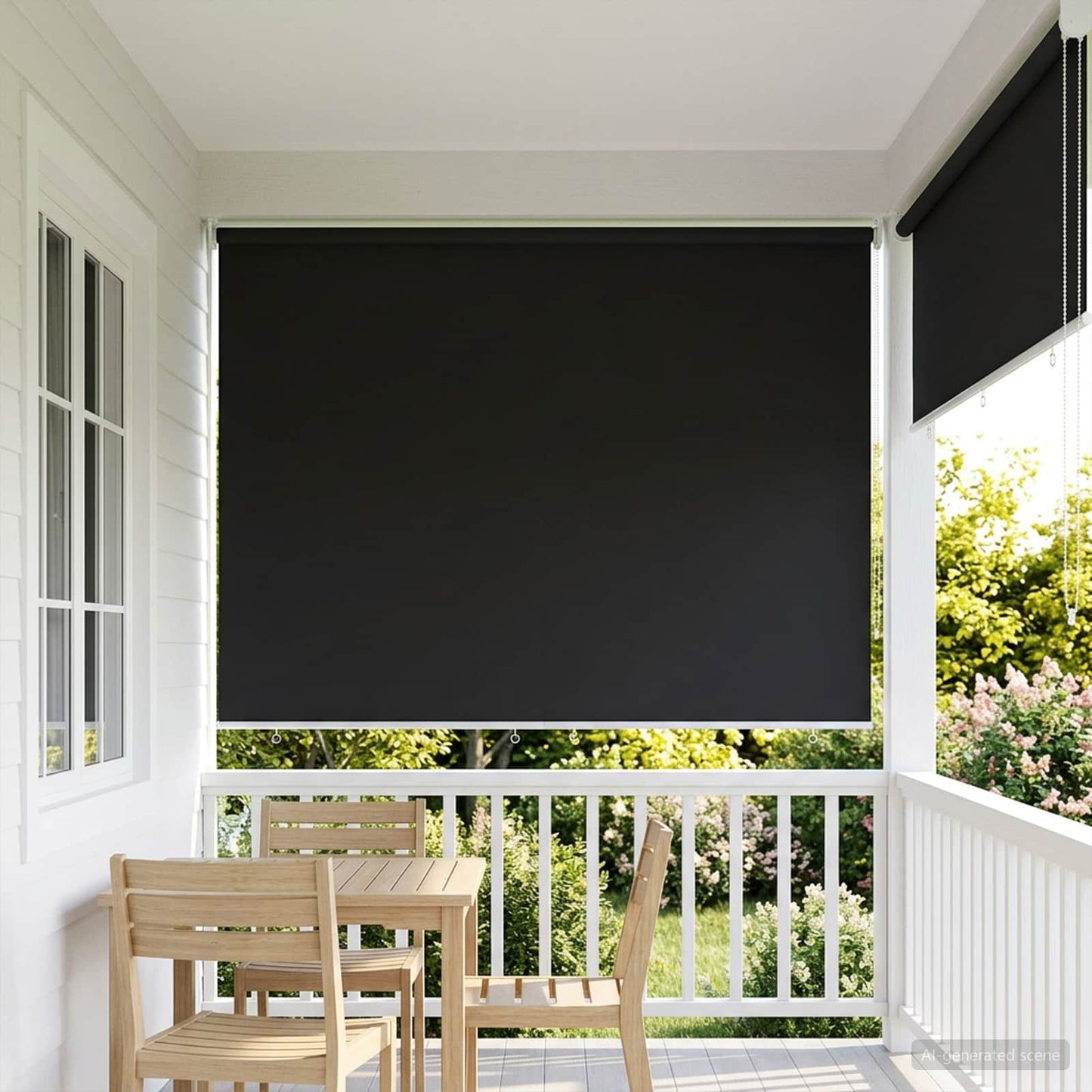 vidaXL Outdoor Roller Blind UV Protection Anthracite Polyester