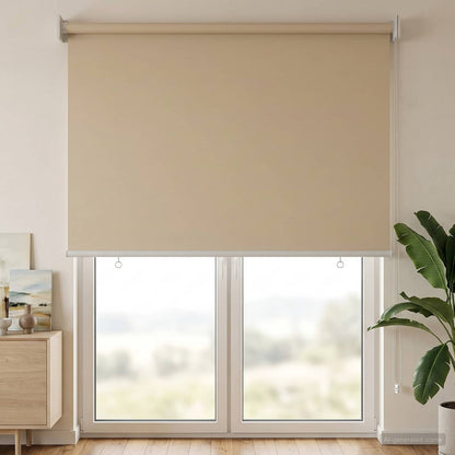 vidaXL Outdoor Roller Blind UV Protection Beige 85 x 230 cm (W x H)