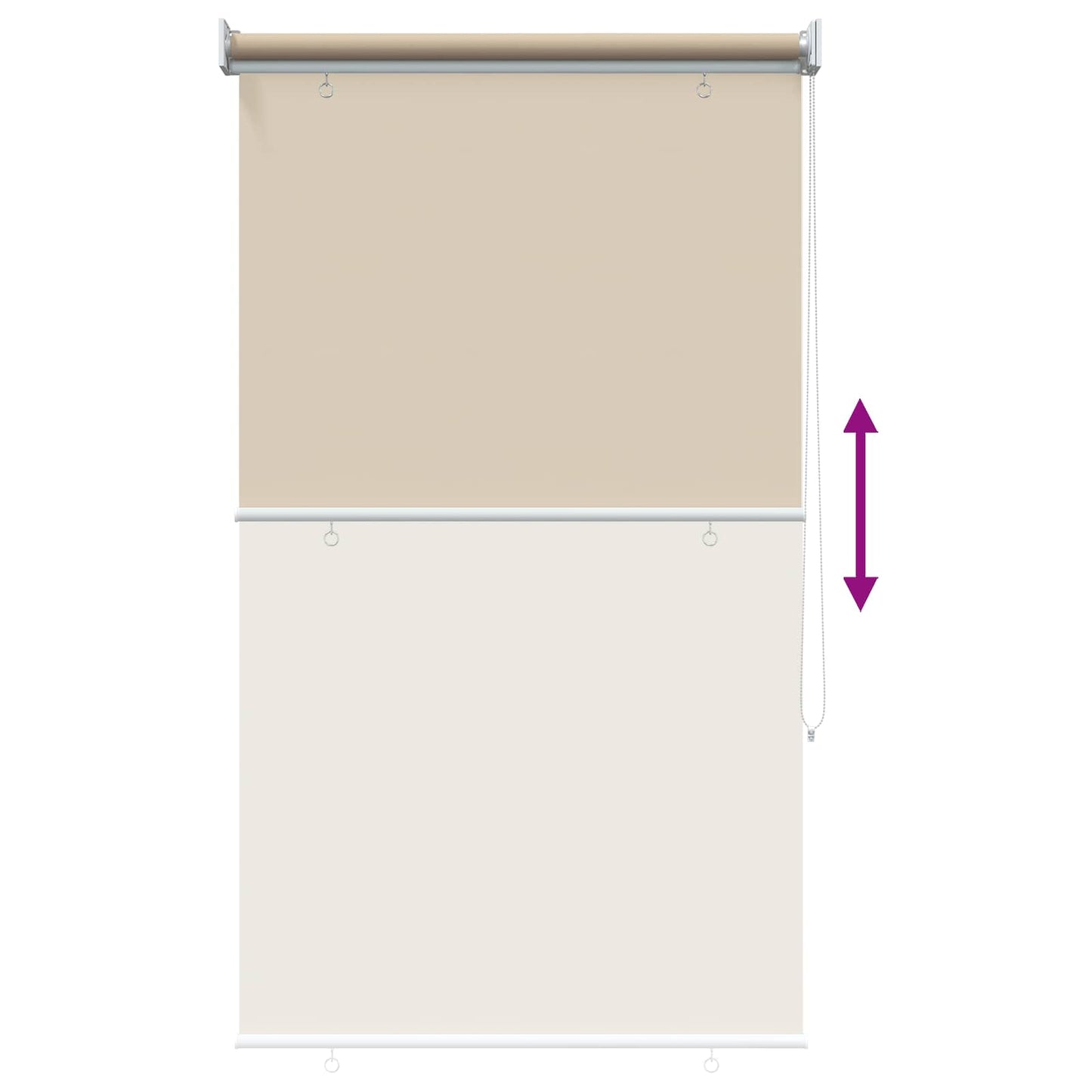 vidaXL Outdoor Roller Blind UV Protection Beige 85 x 230 cm (W x H)