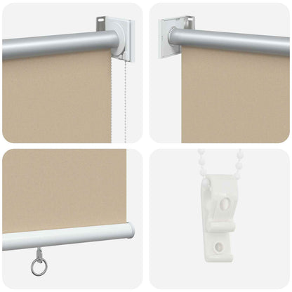 vidaXL Roller Blind UV Protection Beige 160 x 230 cm Polyester