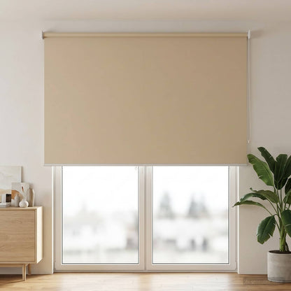 vidaXL Roller Blind UV Protection Beige 160 x 230 cm Polyester
