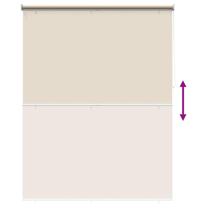 vidaXL Roller Blind UV Protection Beige 160 x 230 cm Polyester