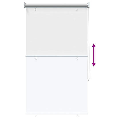 vidaXL Roller Blind UV Protection White 60 x 140 cm Polyester