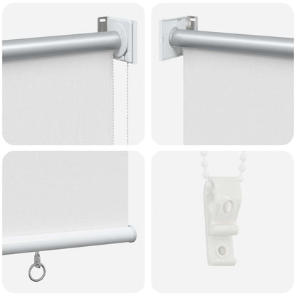 vidaXL Roller Blind UV Protection White 80 x 140 cm Polyester