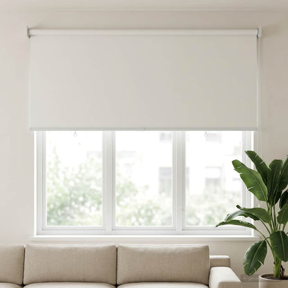 vidaXL Outdoor Roller Blind UV Protection White 125 x 140 cm (W x H)