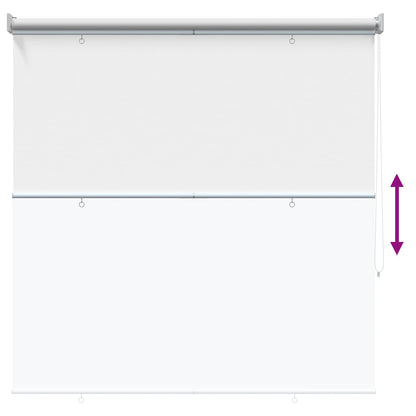 vidaXL Roller Blind UV Protection White 100 x 230 cm Polyester