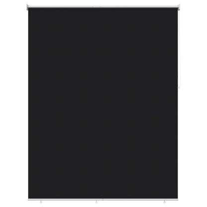 vidaXL Outdoor Roller Blind UV Protection Black 165 x 140 cm (W x H)