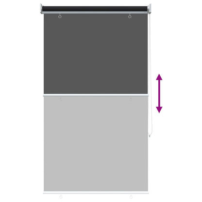 vidaXL Outdoor Roller Blind UV Protection Black 65 x 230 cm (W x H)