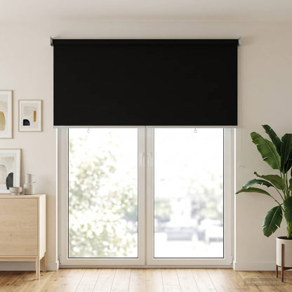 vidaXL Outdoor Roller Blind UV Protection Black 105 x 230 cm (W x H)
