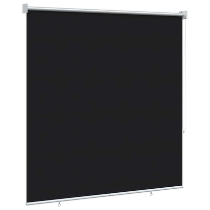 vidaXL Outdoor Roller Blind UV Protection Black 125 x 230 cm (W x H)