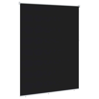 vidaXL Outdoor Roller Blind UV Protection Black 165 x 230 cm (W x H)