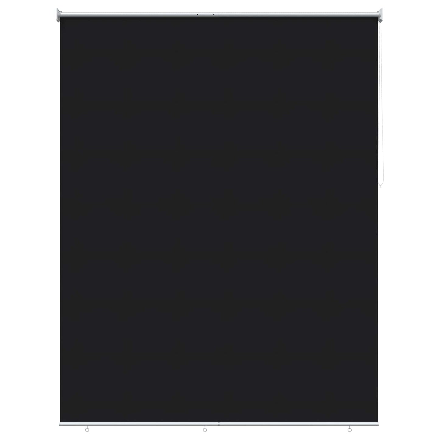 vidaXL Outdoor Roller Blind UV Protection Black 165 x 230 cm (W x H)