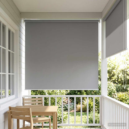 vidaXL Roller Blind UV Protection Light Grey 140 x 140 cm Polyester