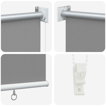 vidaXL Roller Blind UV Protection Light Grey 200 x 140 cm Polyester