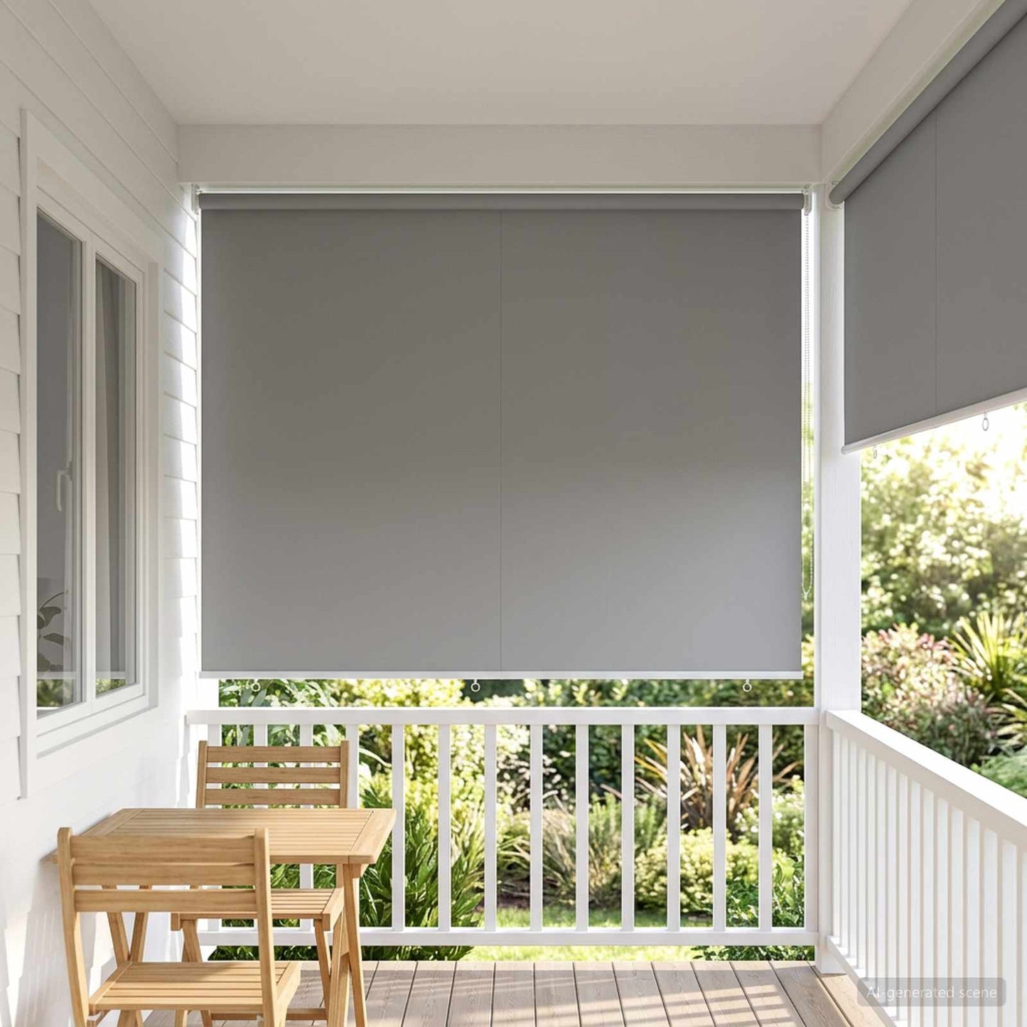vidaXL Roller Blind UV Protection Light Grey 200 x 140 cm Polyester