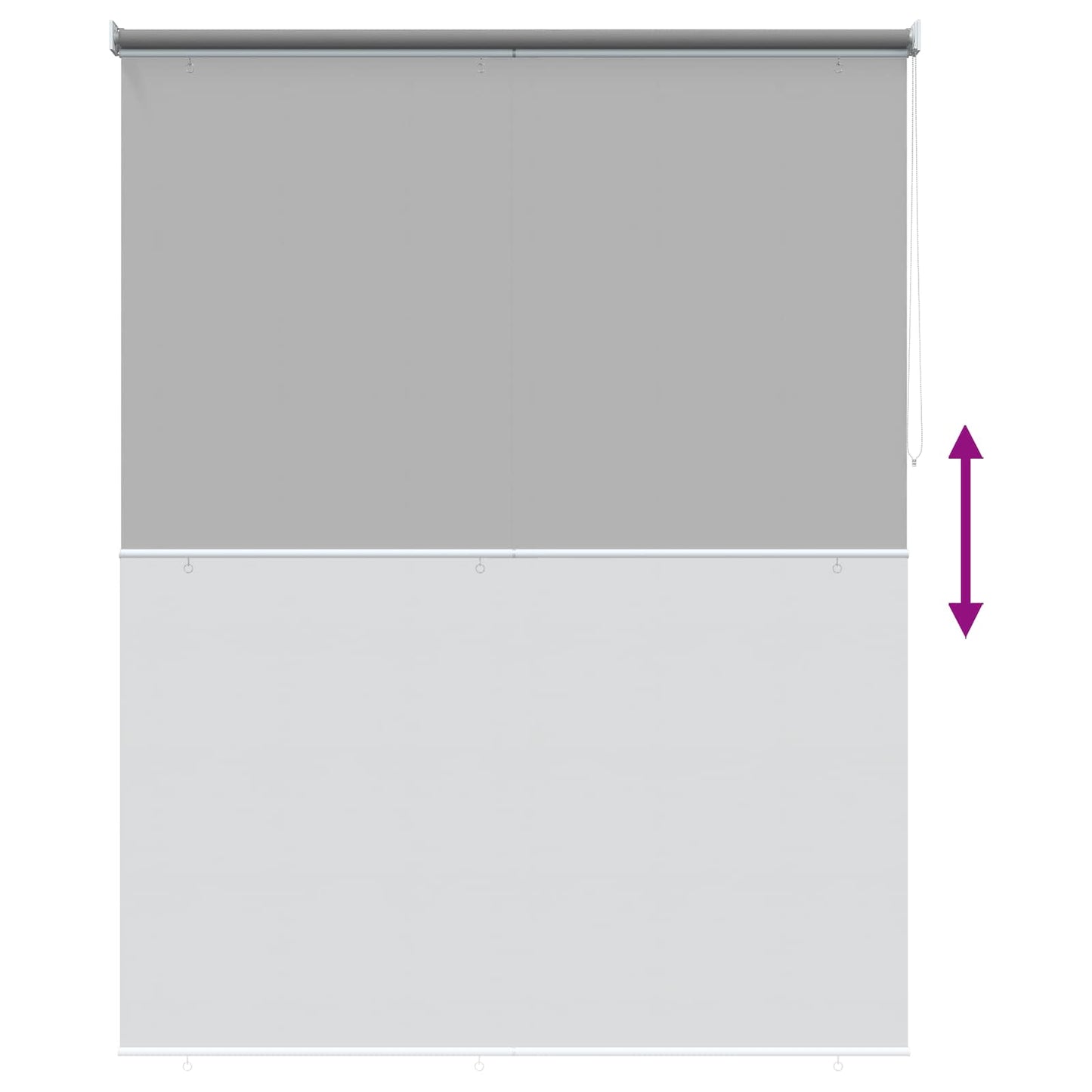 vidaXL Roller Blind UV Protection Light Grey 200 x 140 cm Polyester