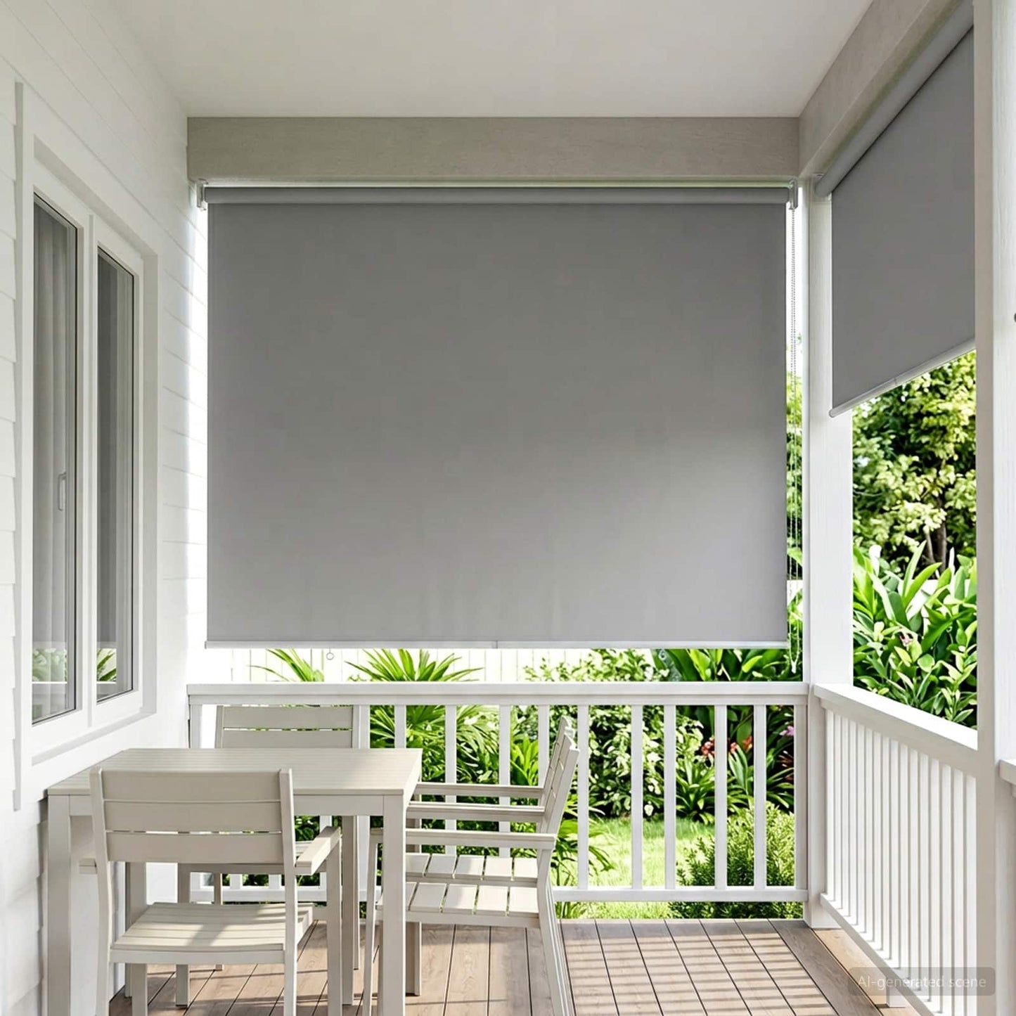 vidaXL Roller Blind UV Protection Light Grey 100 x 230 cm Polyester