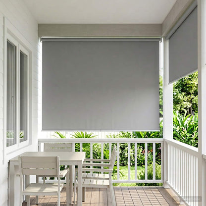 vidaXL Roller Blind UV Protection Light Grey 100 x 230 cm Polyester