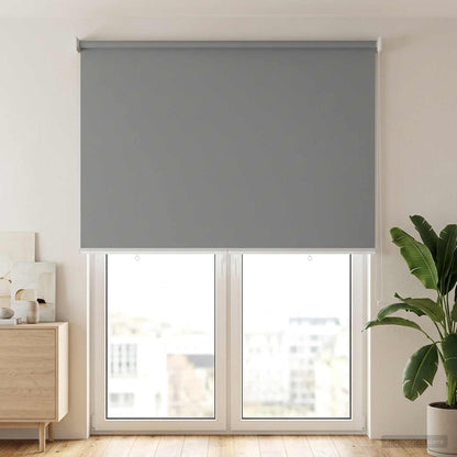 vidaXL Roller Blind UV Protection Light Grey 100 x 230 cm Polyester