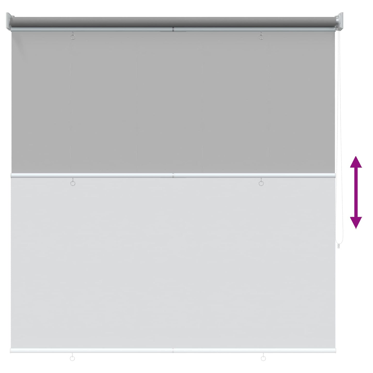 vidaXL Roller Blind UV Protection Light Grey 100 x 230 cm Polyester