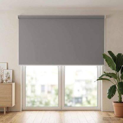 vidaXL Outdoor Roller Blind UV Protection Light Grey Polyester
