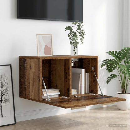 vidaXL Wall Cabinet Old wood 60 x 36.5 x 35 cm Engineered Wood