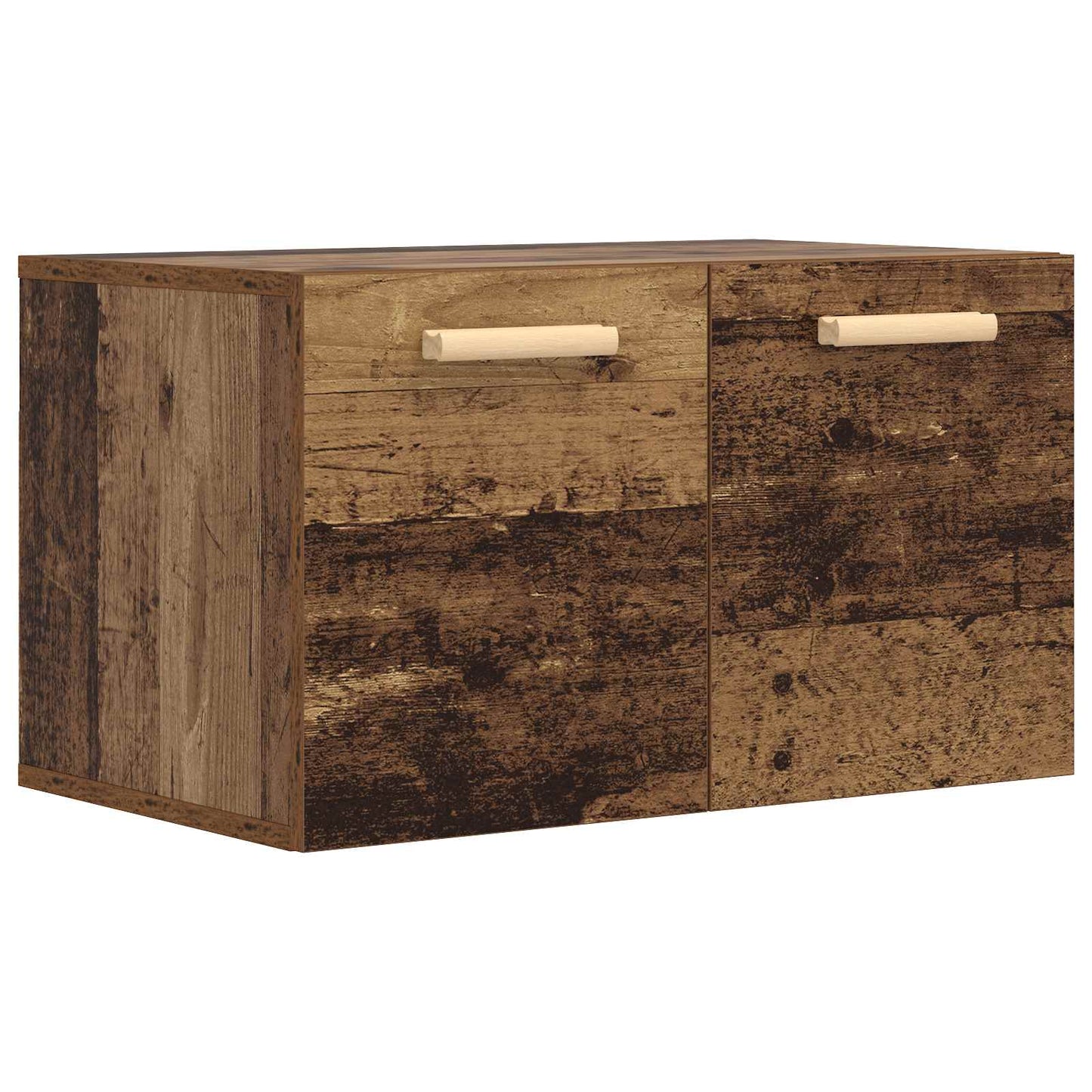 vidaXL Wall Cabinet Old wood 60 x 36.5 x 35 cm Engineered Wood