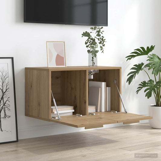 vidaXL Wall Cabinet 60 x 36.5 x 35 cm Engineered Wood Artisan oak