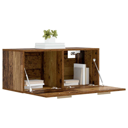 vidaXL Wall Cabinet Wall-Mounted Old wood 80 x 36.5 x 35 cm