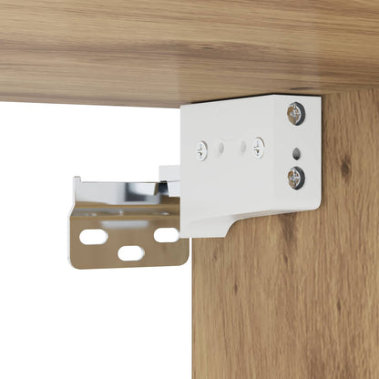 vidaXL Wall Cabinet Wall-Mounted Artisan oak 80 x 36.5 x 35 cm