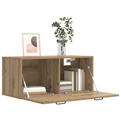 vidaXL Wall Cabinet Wall-Mounted Artisan oak 80 x 36.5 x 35 cm