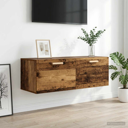 vidaXL Wall Cabinet Old wood 100 x 36.5 x 35 cm Engineered Wood