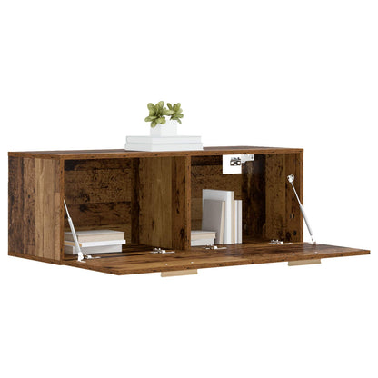 vidaXL Wall Cabinet Old wood 100 x 36.5 x 35 cm Engineered Wood