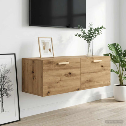 vidaXL Wall Cabinet 100 x 36.5 x 35 cm Engineered Wood Artisan oak