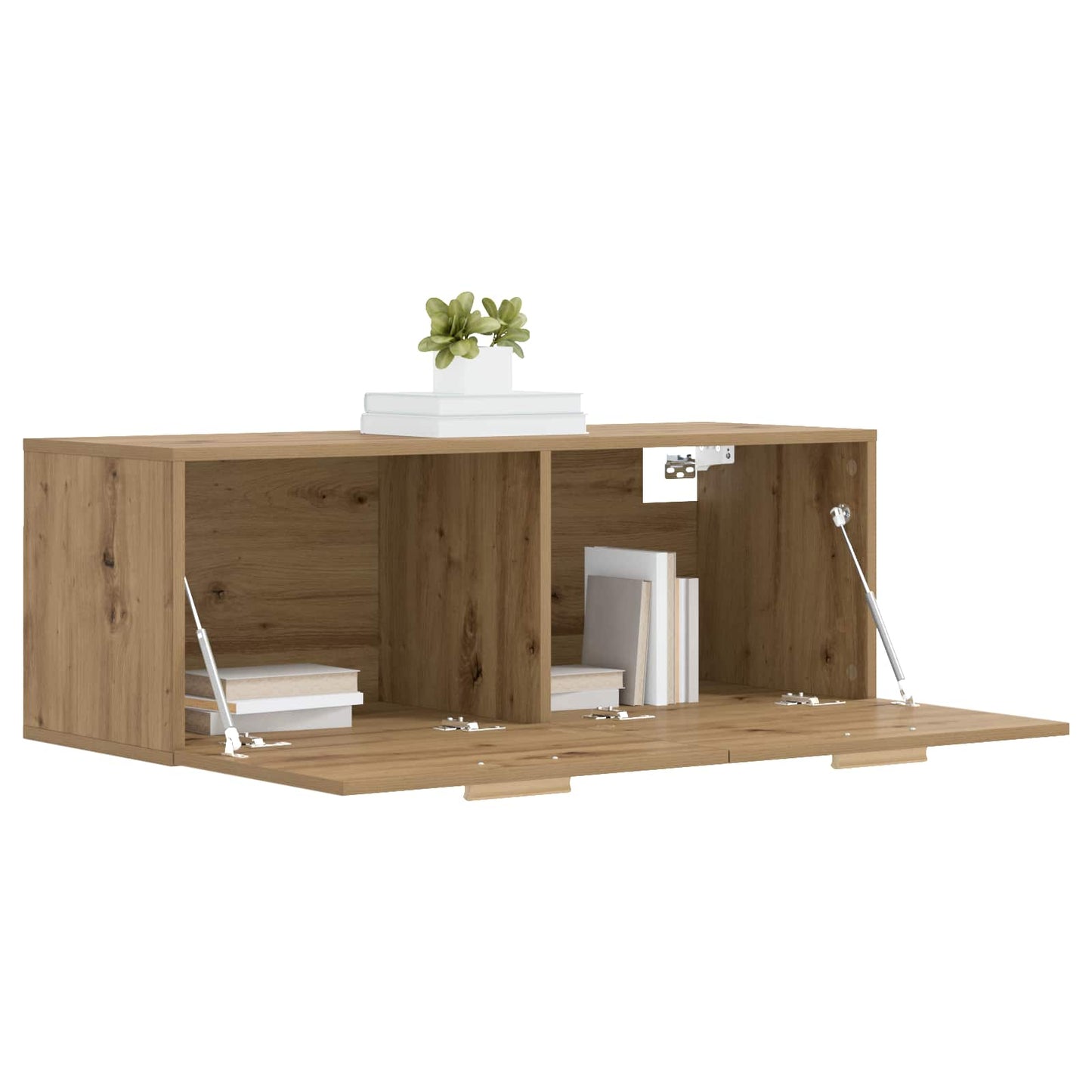 vidaXL Wall Cabinet 100 x 36.5 x 35 cm Engineered Wood Artisan oak
