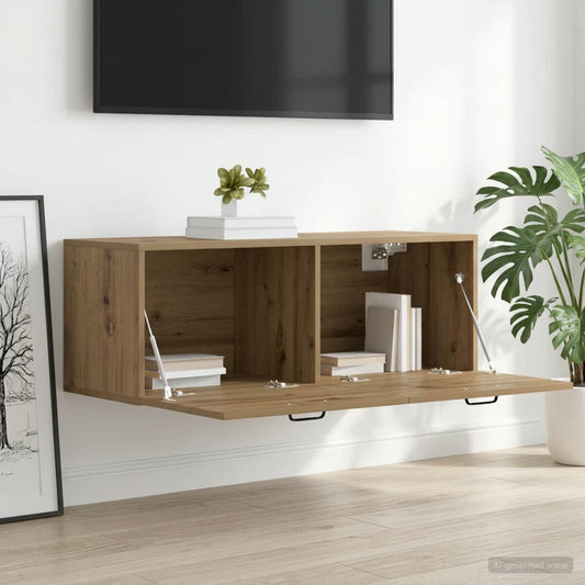 vidaXL Wall Cabinet 100 x 36.5 x 35 cm Engineered Wood Artisan oak