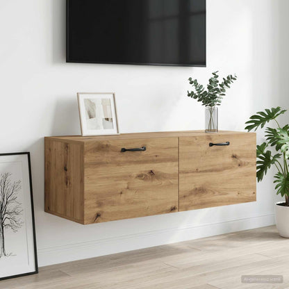 vidaXL Wall Cabinet 100 x 36.5 x 35 cm Engineered Wood Artisan oak