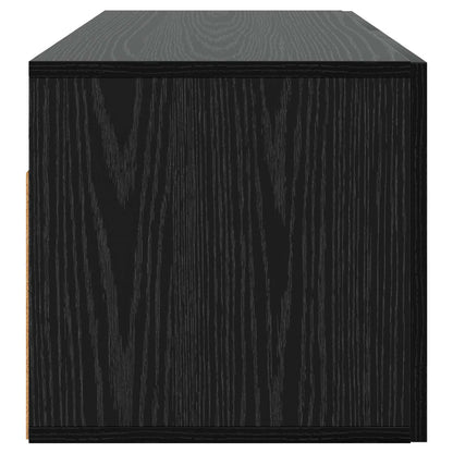 vidaXL Wall Cabinet Black oak 100 x 36.5 x 35 cm Engineered Wood