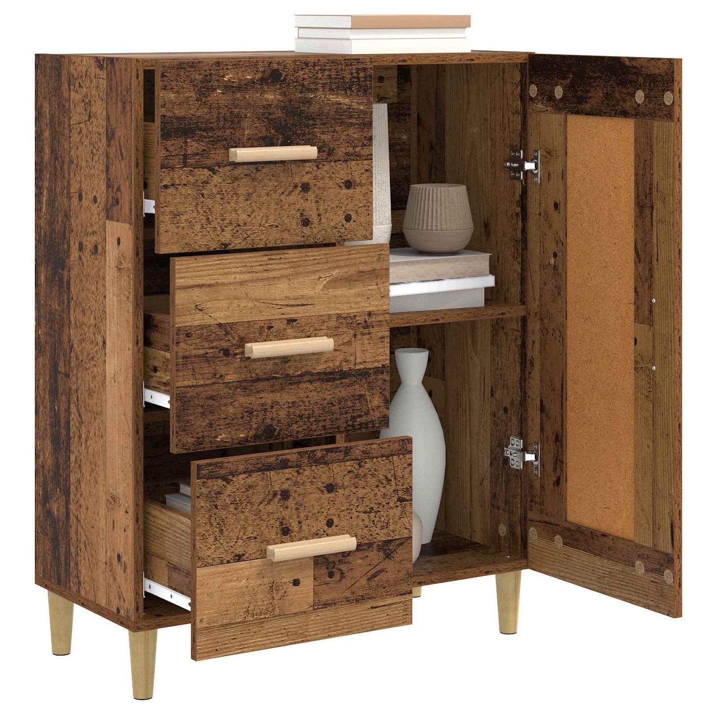 vidaXL Sideboard Old Wood 69.5 x 34 x 90 cm Engineered Wood