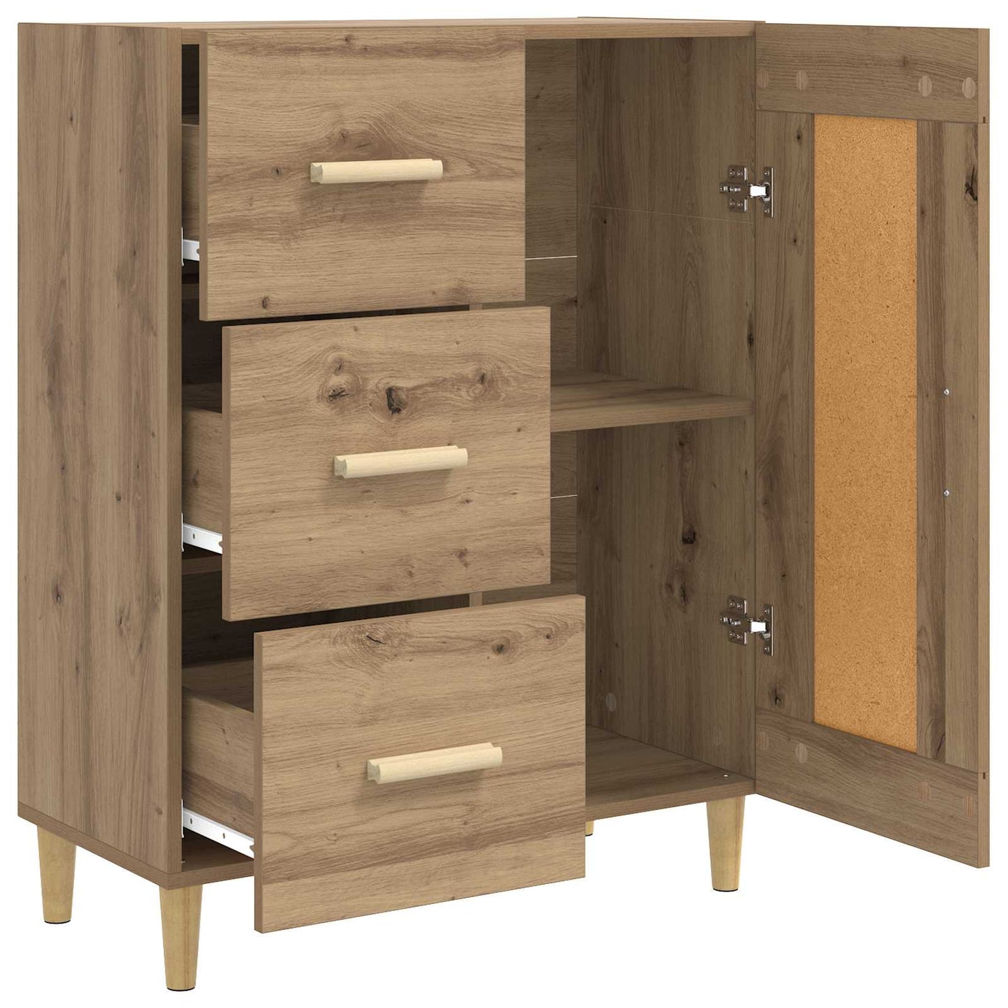 vidaXL Sideboard Artisan Oak 69.5 x 34 x 90 cm Engineered Wood