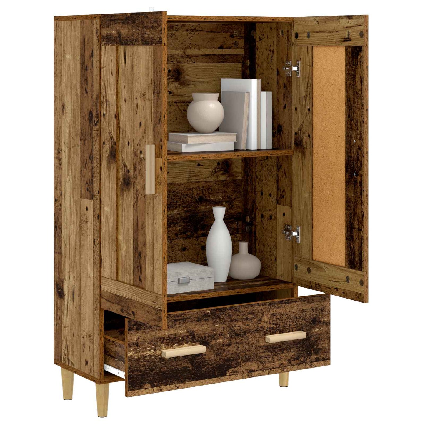 vidaXL Highboard Old Wood 70 x 31 x 115 cm Engineered Wood