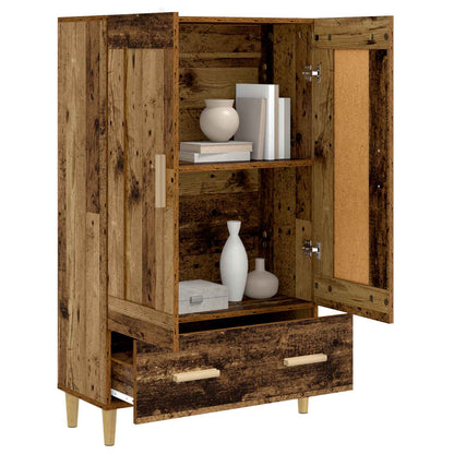 vidaXL Highboard Old Wood 70 x 31 x 115 cm Engineered Wood