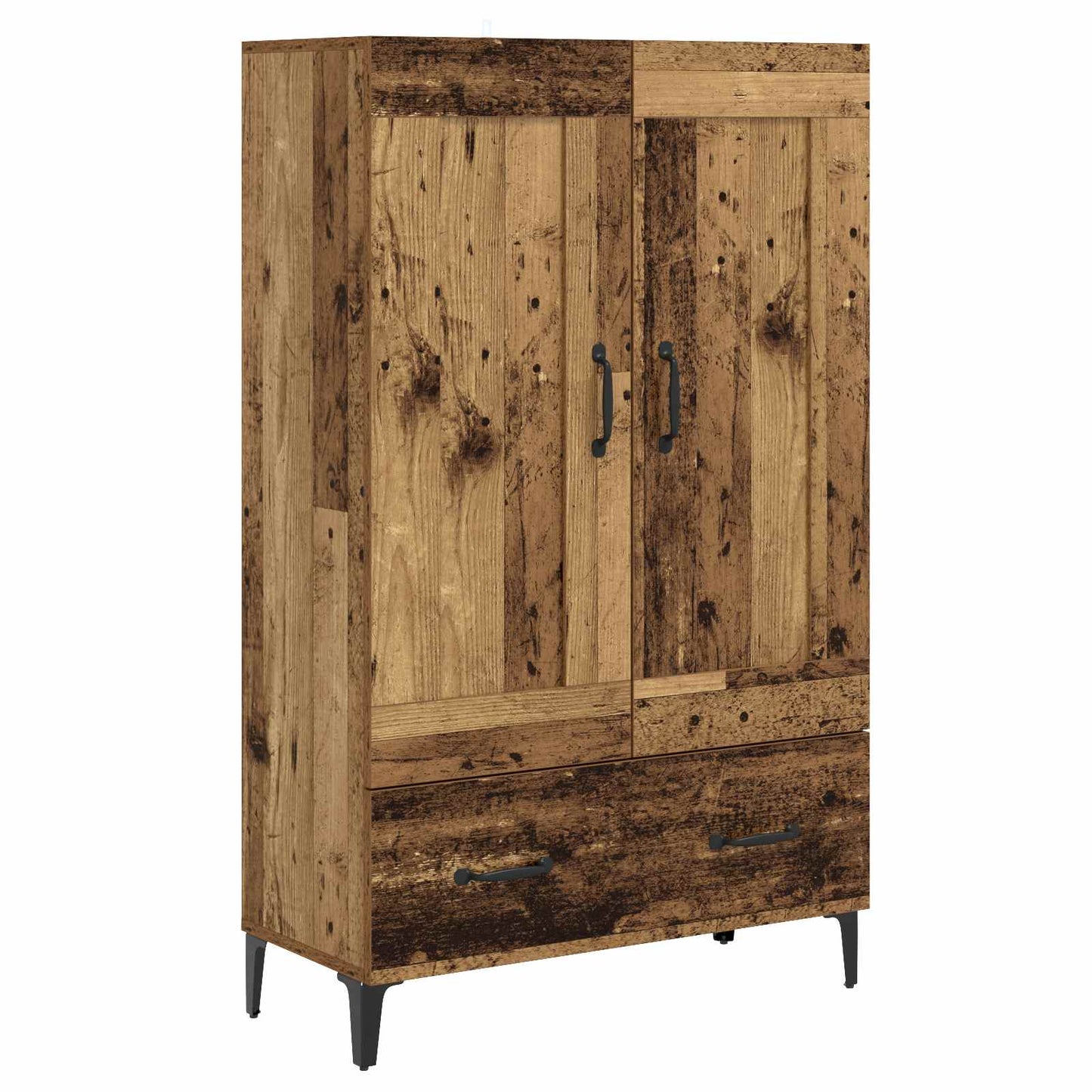 vidaXL Highboard Old Wood 70 x 31 x 115 cm Engineered Wood