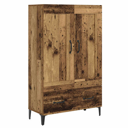 vidaXL Highboard Old Wood 70 x 31 x 115 cm Engineered Wood